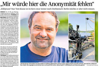 Image for Tom Keune über die Eifel und Berlin, Zeitungsportrait Juni 2023