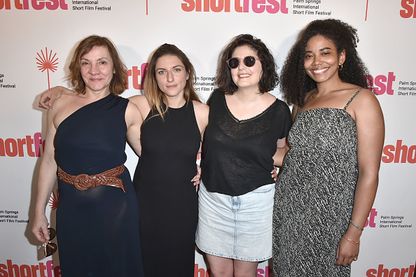 Image for Edith Baldy, Celine Perreard, Maya Raad and Kelly Bellacci attend the...