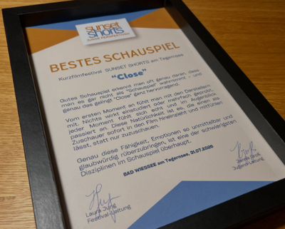 Image for Jurypreis in der Kategorie „Bestes Schauspiel“! - „Close“ gewinnt beim Sunset Shorts Filmfestival